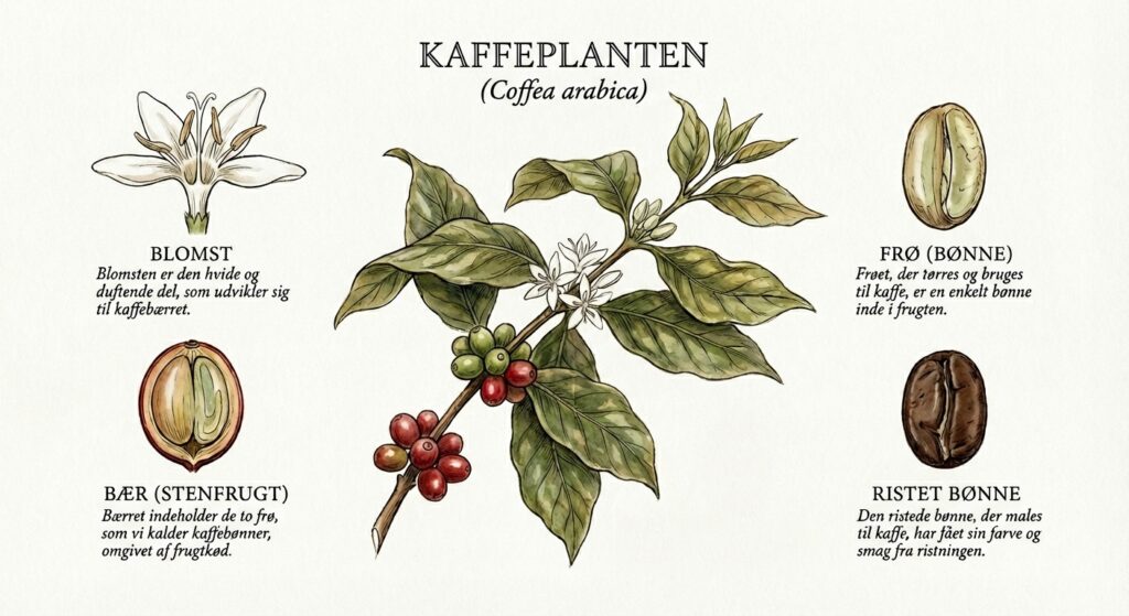 En botanisk oversigt over kaffeplanten